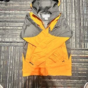 Columbia Kids' Vibrant Orange and Charcoal Raincoat